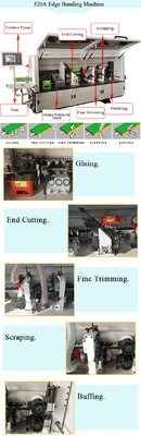 Construction Works Accuracy Wood Based Panels Machinery for Automatic Edge Banding